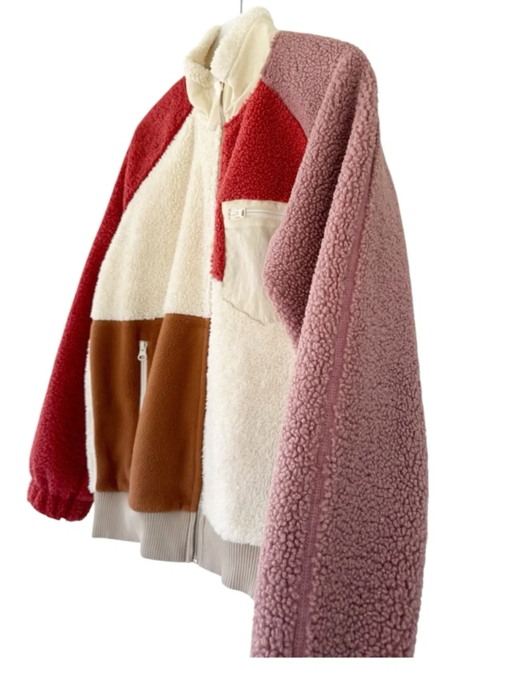 Helmut Lang • Patchwork Sherpa Fleece Jacket - Picture 3 of 14